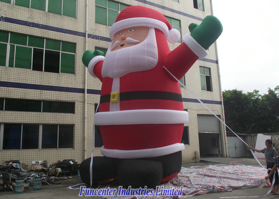 PVC überzogener aufblasbarer Weihnachtsmann, aufblasbare Weihnachtsdekorationen feuerfest