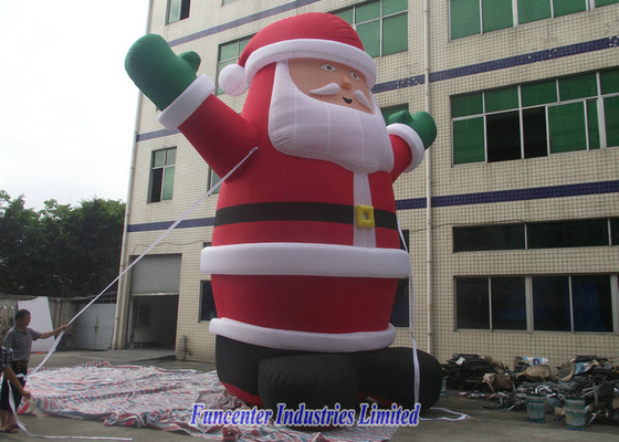 PVC überzogener aufblasbarer Weihnachtsmann, aufblasbare Weihnachtsdekorationen feuerfest