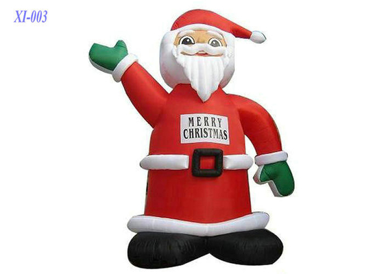 PVC überzogener aufblasbarer Weihnachtsmann, aufblasbare Weihnachtsdekorationen feuerfest