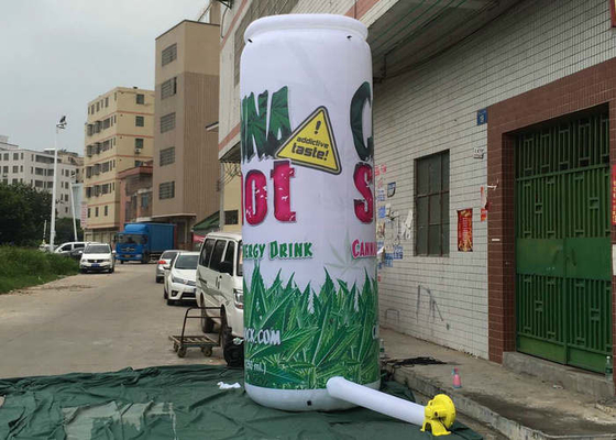 Klarer Entwurfs-aufblasbare Verkaufs-Zeichen, riesige aufblasbare Flasche für Förderung im Freien