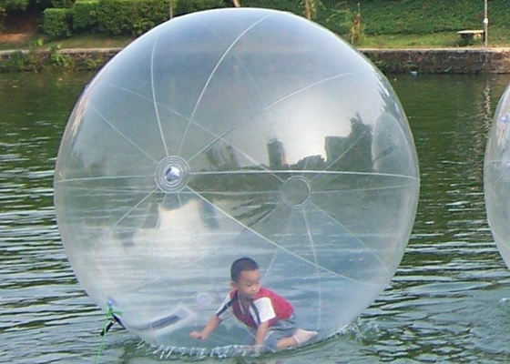 Transparentes PVC TPU, das auf Wasser-Blasen-Ball-Logo-Drucksondergröße geht