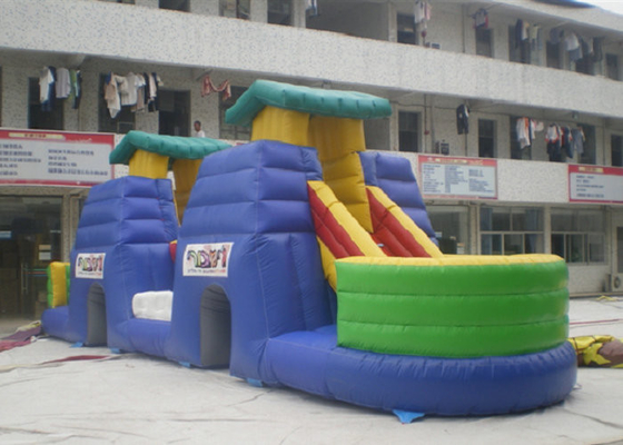 Kinder, die aufblasbare Größen-hohes Haltbarkeit PVC des Vergnügungspark-20x6m spielen