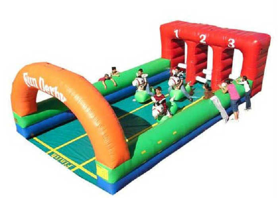 Spaß, der aufblasbare Sport-Spielwaren sichere PVC-Planen-aufblasbares Pferderennen spielt