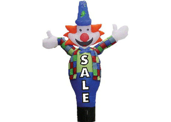 4 - 6m Höhen-aufblasbares Werbeschild-Augen-anziehender Clown-Luft-Tänzer
