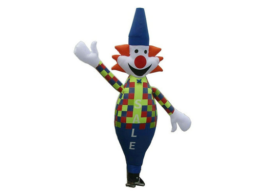 4 - 6m Höhen-aufblasbares Werbeschild-Augen-anziehender Clown-Luft-Tänzer