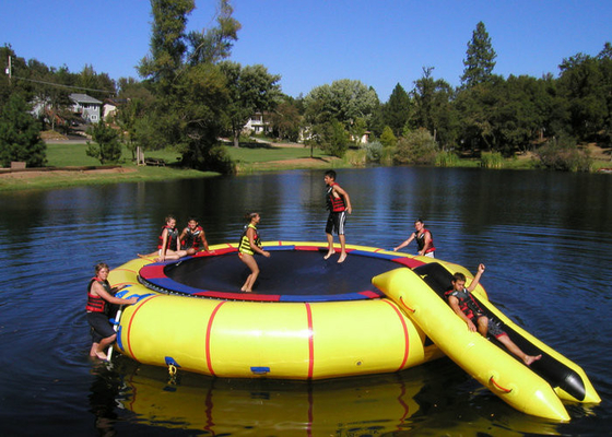 Kundenspezifisches Druckaufblasbare Wasser-Trampoline Eco freundlich für Wasser-Park
