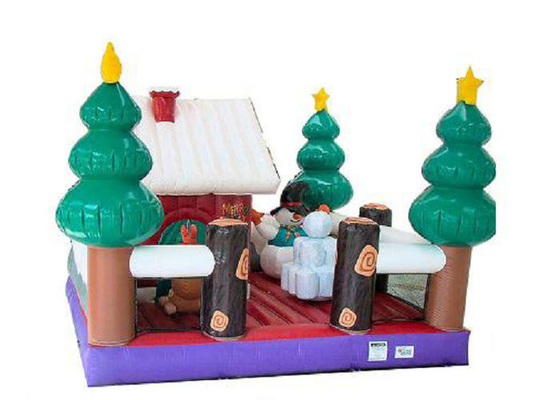 aufblasbares Haus 4m Länge PVCs Weihnachts, aufblasbarer Sprungs-Haus-Riss beständig