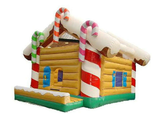 aufblasbares Haus 4m Länge PVCs Weihnachts, aufblasbarer Sprungs-Haus-Riss beständig