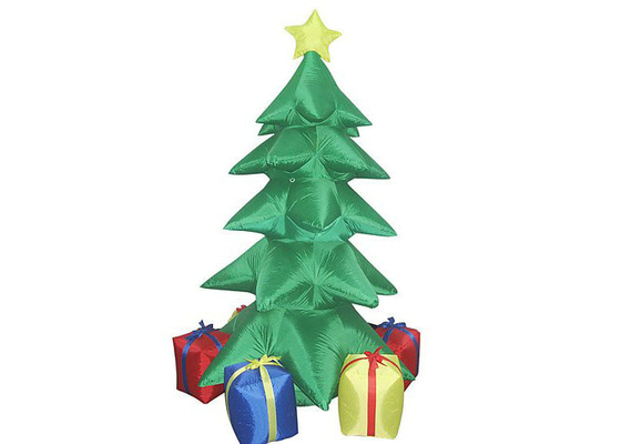 Werbungs-Förderungs-aufblasbare Weihnachtsbaum PVCüberzogene Nylonmaterialien