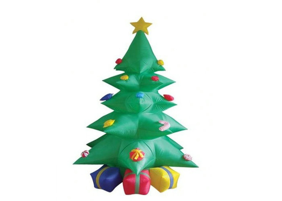 Werbungs-Förderungs-aufblasbare Weihnachtsbaum PVCüberzogene Nylonmaterialien