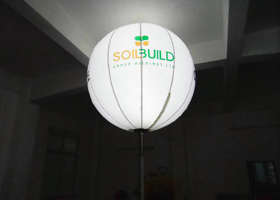 Weiße Farbe leuchten Ballonen, aufblasbarem Durchmesser der Beleuchtungs-Dekorations-1.5m