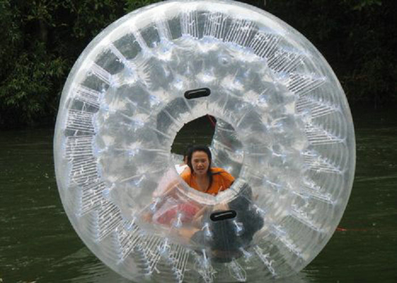 Klarer PVC-Pool-Hamster-Ball fertigte Farbe Druckheißluft-geschweißte Technologie besonders an