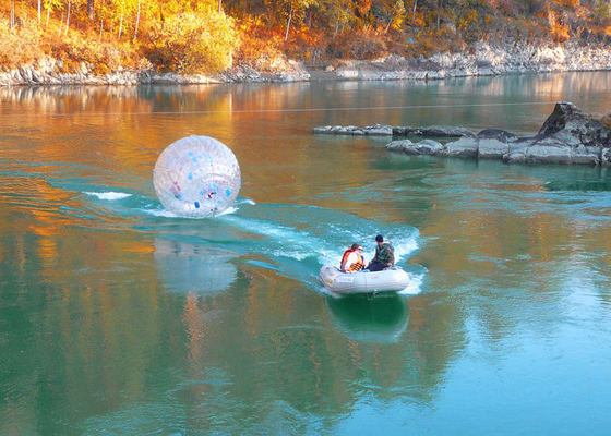 Klarer PVC-Pool-Hamster-Ball fertigte Farbe Druckheißluft-geschweißte Technologie besonders an