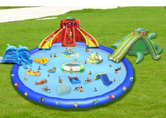 Großes Maß CER des bunter Auftritt-aufblasbares Wasser-Park-25mx25m genehmigt