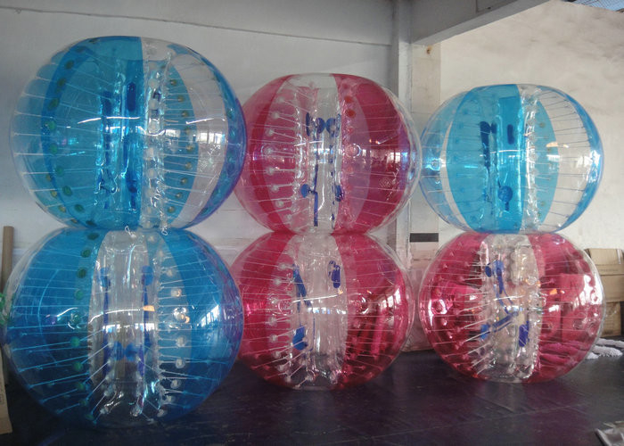 Bunter aufblasbarer Blasen-Ball Zorbing-Fußball-Stoßball für Spiel im Freien