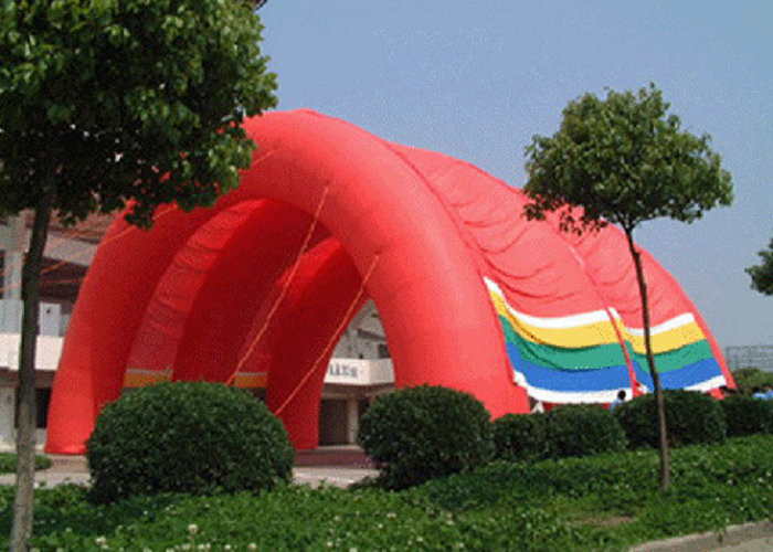 Rote Farbaufblasbares Zelt-PVC beschichtetes Nylon annoncieren im Freien für Geschäft